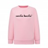 Sudadera rosa UNISEX letras CB
