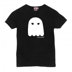 Camiseta manga corta negra con el fantasma