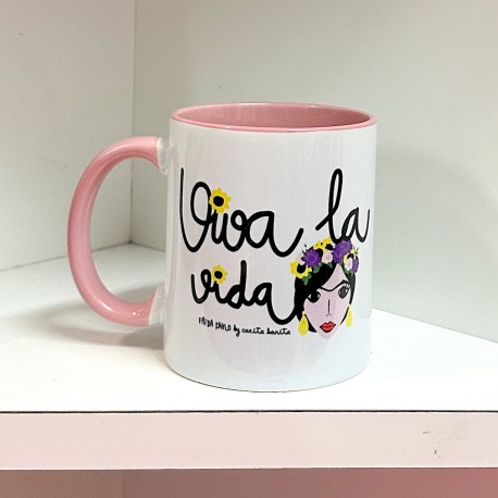 Taza de cerámica diseño Frida