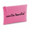 Estuche color rosa letras Carita Bonita negras