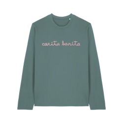 Camiseta manga larga verde Purpurina