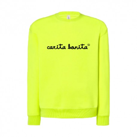 Sudadera amarillo fluor letras negras UNISEX