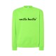 Sudadera verde lima fluor letras negras UNISEX