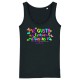 Camiseta Tirantes negra " Me gusta un festival, me gustas tú "