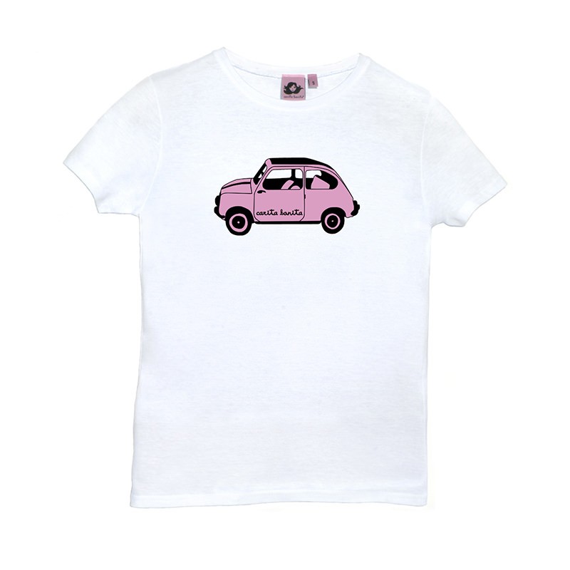 Camiseta corta blanca diseño el 600 en - Carita Bonita