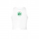 Camiseta Crop Top blanca Cara en verde