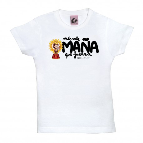 Camiseta infantil "Mas vale maña"