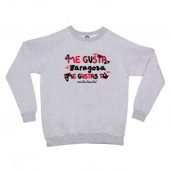 Sudadera infantil "ME GUSTA ZARAGOZA ME GUSTAS TÚ"