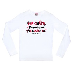 Camiseta Mujer "ME GUSTA ZARAGOZA ME GUSTAS TÚ"