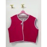 Chalecos reversibles ribete Lila