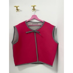 Chalecos reversibles ribete Negro Bolitos