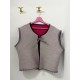 Chalecos reversibles ribete Negro cuadrados