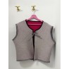 Chalecos reversibles ribete Negro cuadrados
