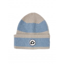 Gorro rayas Carita Bonita azulito y gris