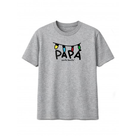 CAMISETA PAPÁ 2026 GRIS