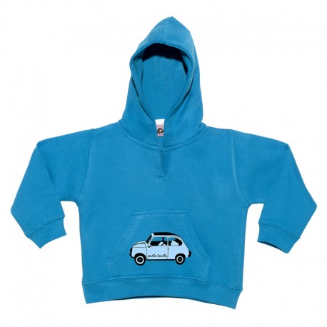 Sudadera para bebé con capucha diseño 600 azulito.