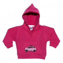 Sudadera para bebé con capucha color diseño 600 rosita