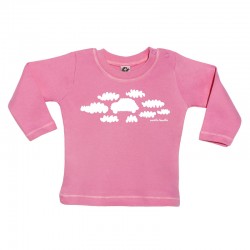 Camiseta manga larga para bebé diseño nubes