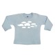 Camiseta manga larga para bebé diseño nubes