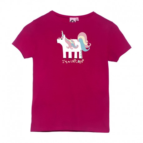 Camiseta manga corta sorbete diseño unicornio