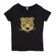 Camiseta manga corta mujer Leopardo