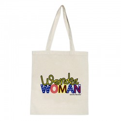 Tote bag natural diseño Wonder Woman