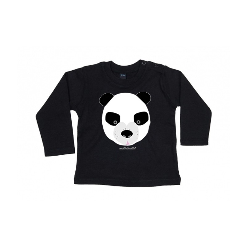 Camiseta gris bebe panda