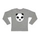 Camiseta manga larga oso gris panda
